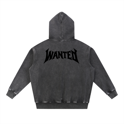 Stone Wash Wanted Hoodie